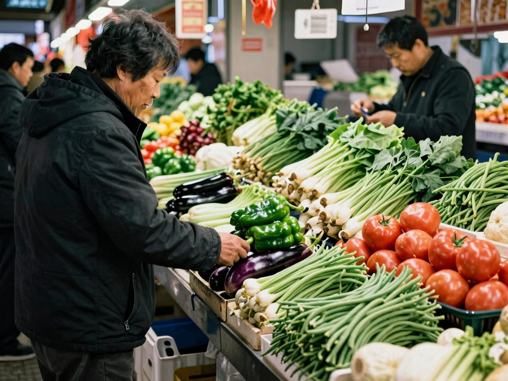 &ldquo;菜比肉贵&rdquo;真来了！西安人逛菜市场发现：五花肉10块，一把豆角8块