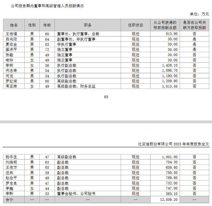 1013万CFO震动A股！比亚迪26年造富一批人
