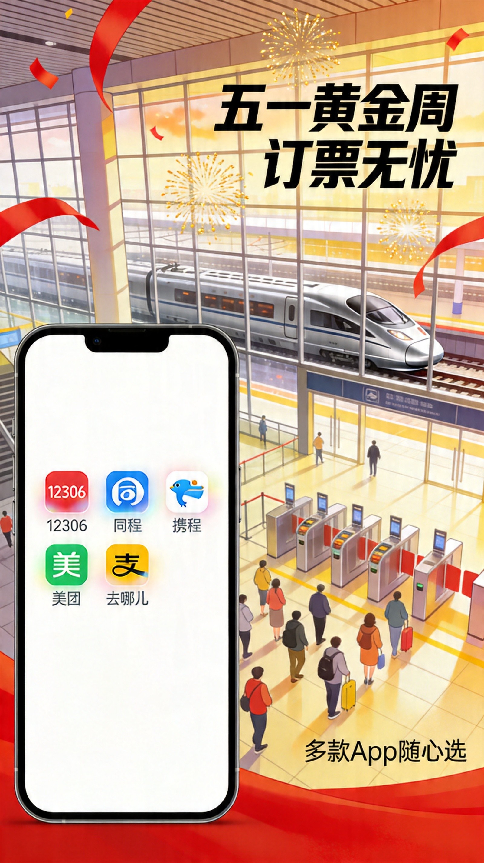 五一抢票倒计时！2026订票App大比拼，谁能帮你抢到票？