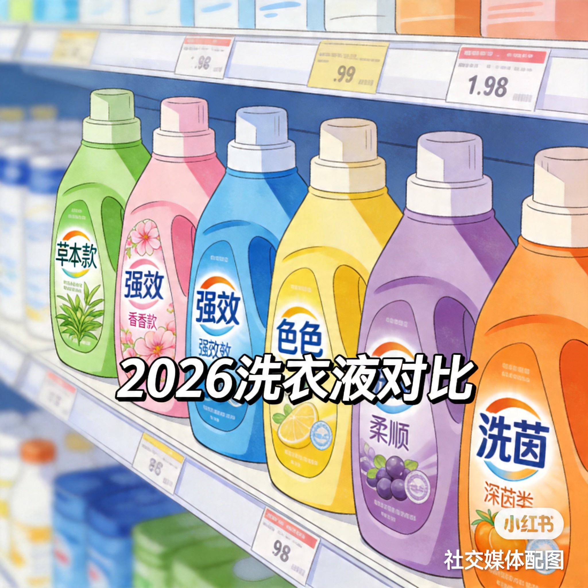 洗衣液品牌对比