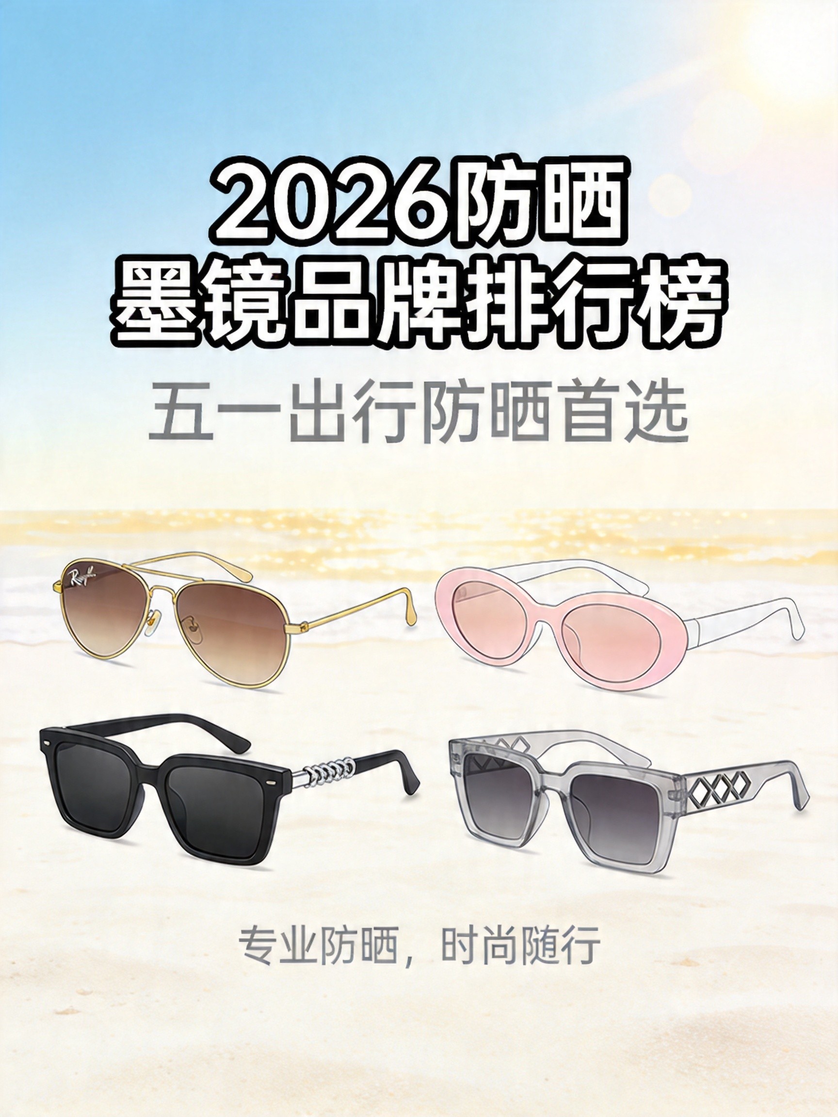 2026防晒墨镜品牌排行Top10，五一出行必看！