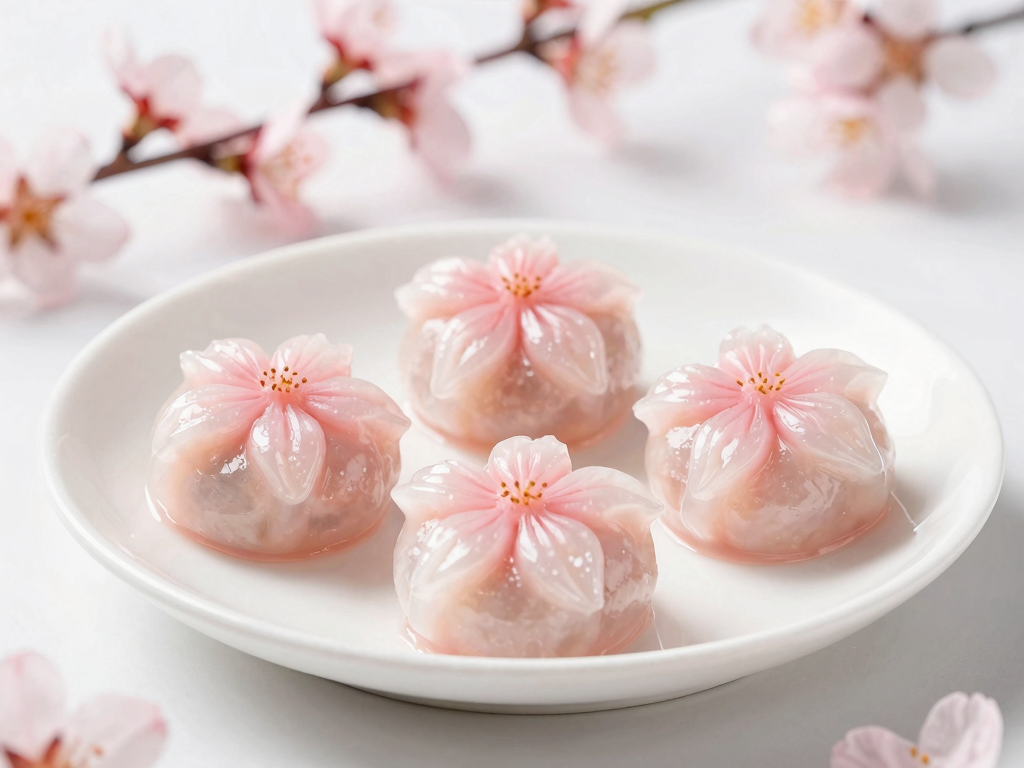 樱花冰皮饺子