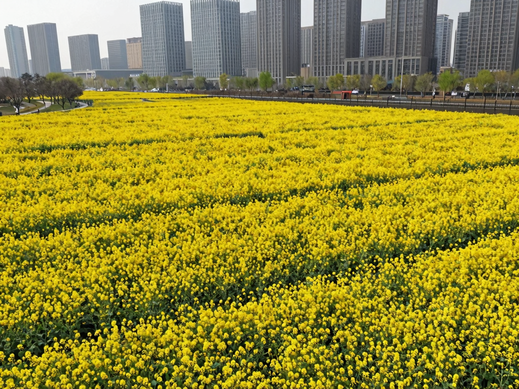 城市与花海