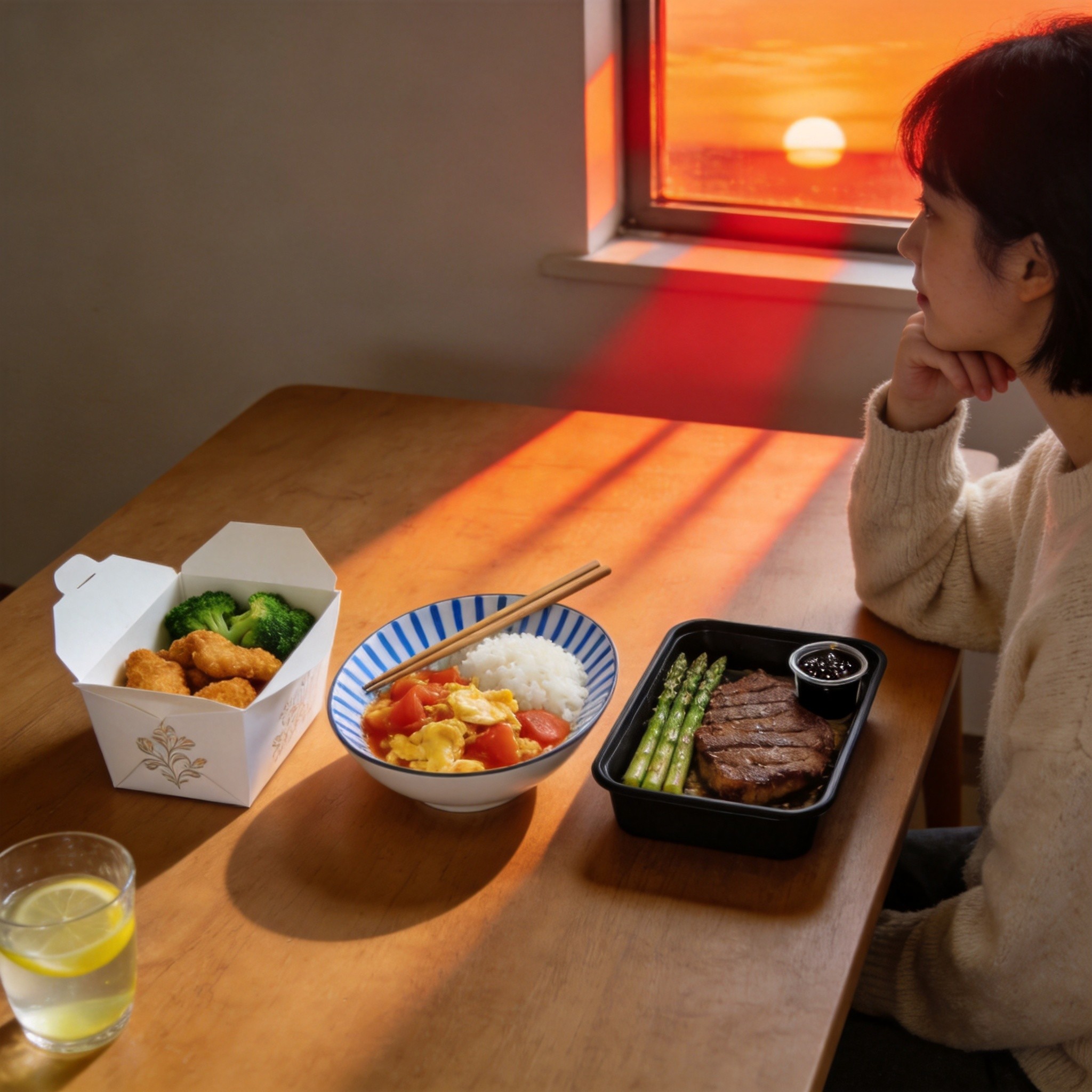 一人食vs外卖vs下厨：三种晚餐方式真实对比