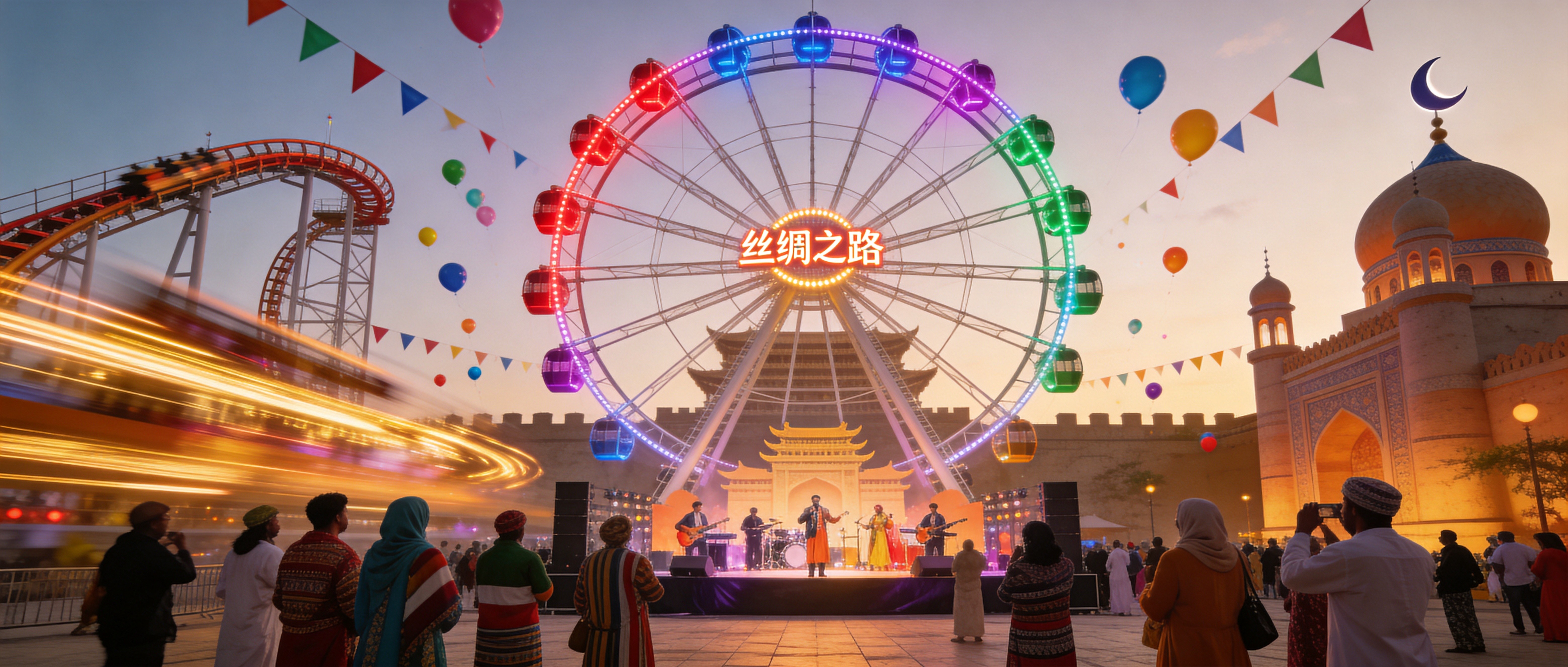 丝路欢乐世界街区