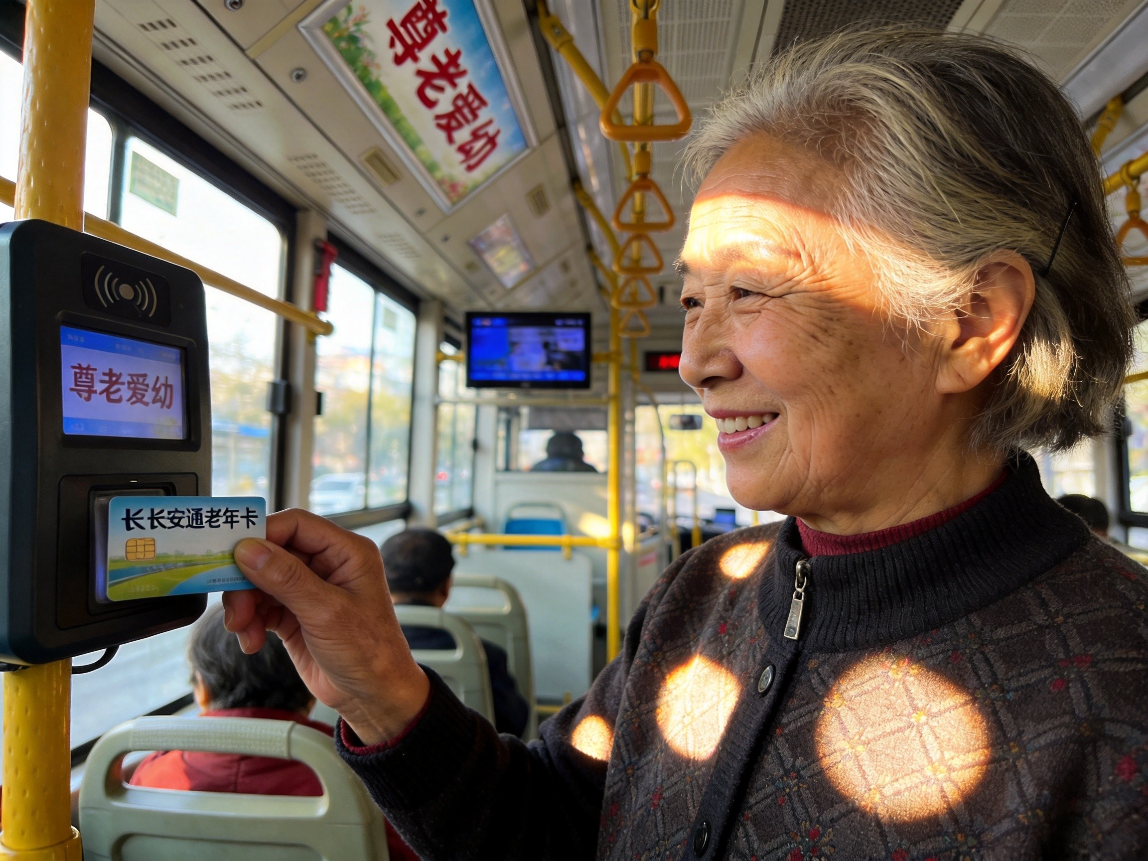 明起西安老人免费坐公交！65岁以上全覆盖，这座城市用细节写着温柔