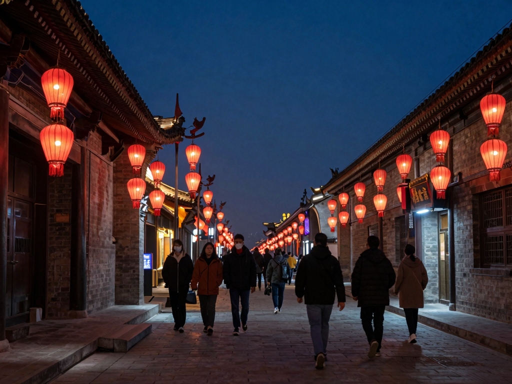 顺城巷夜景