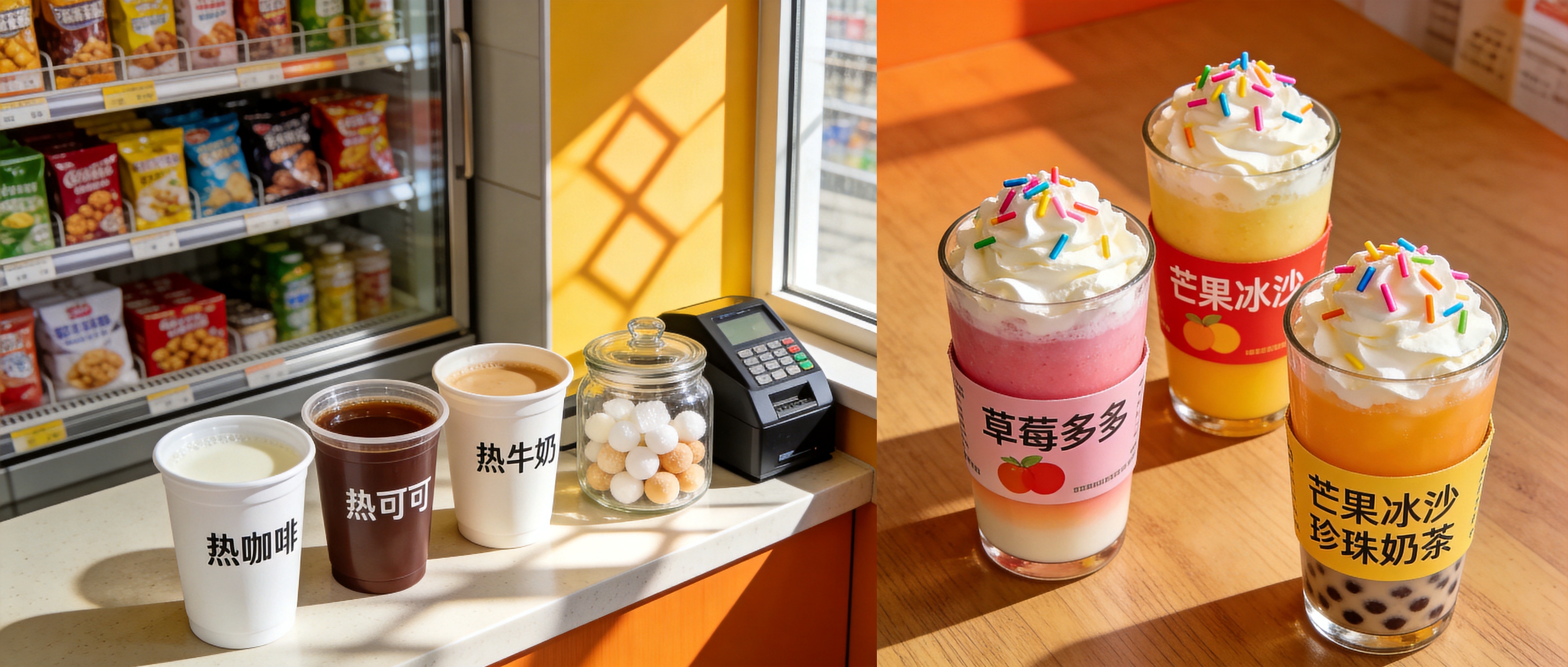 便利店热饮VS网红奶茶