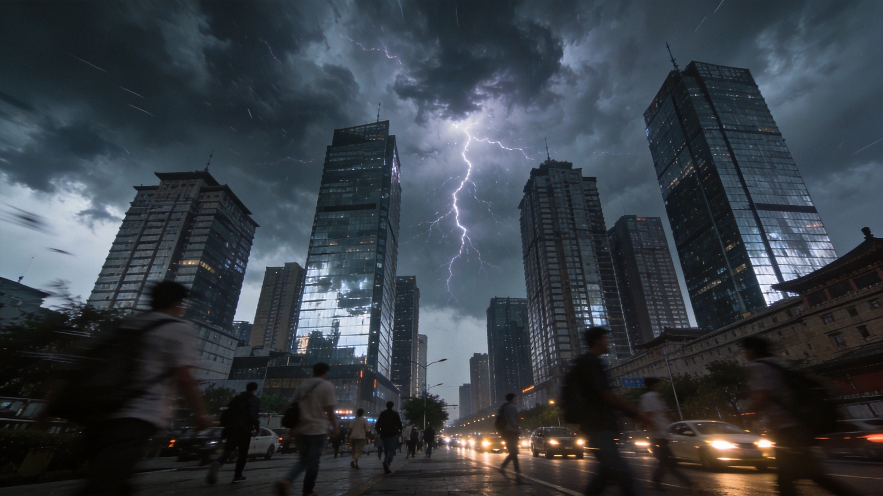 西安暴雨天气