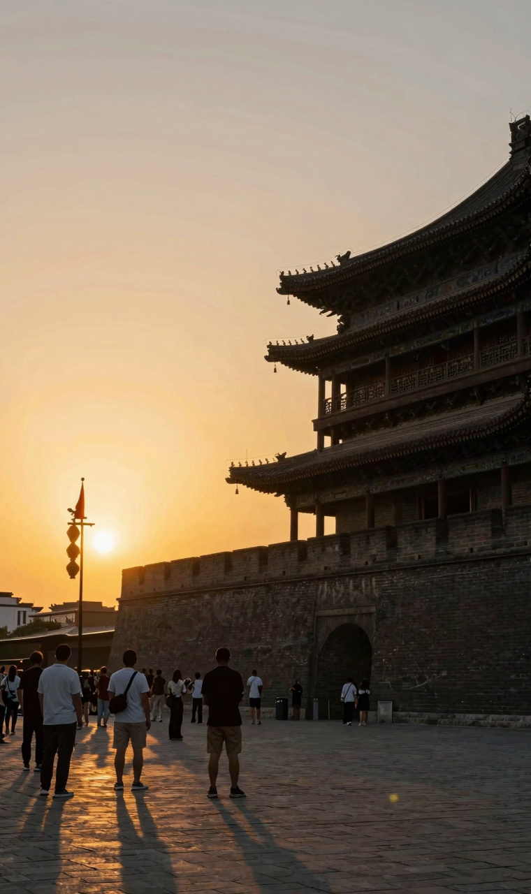 城墙夕阳
