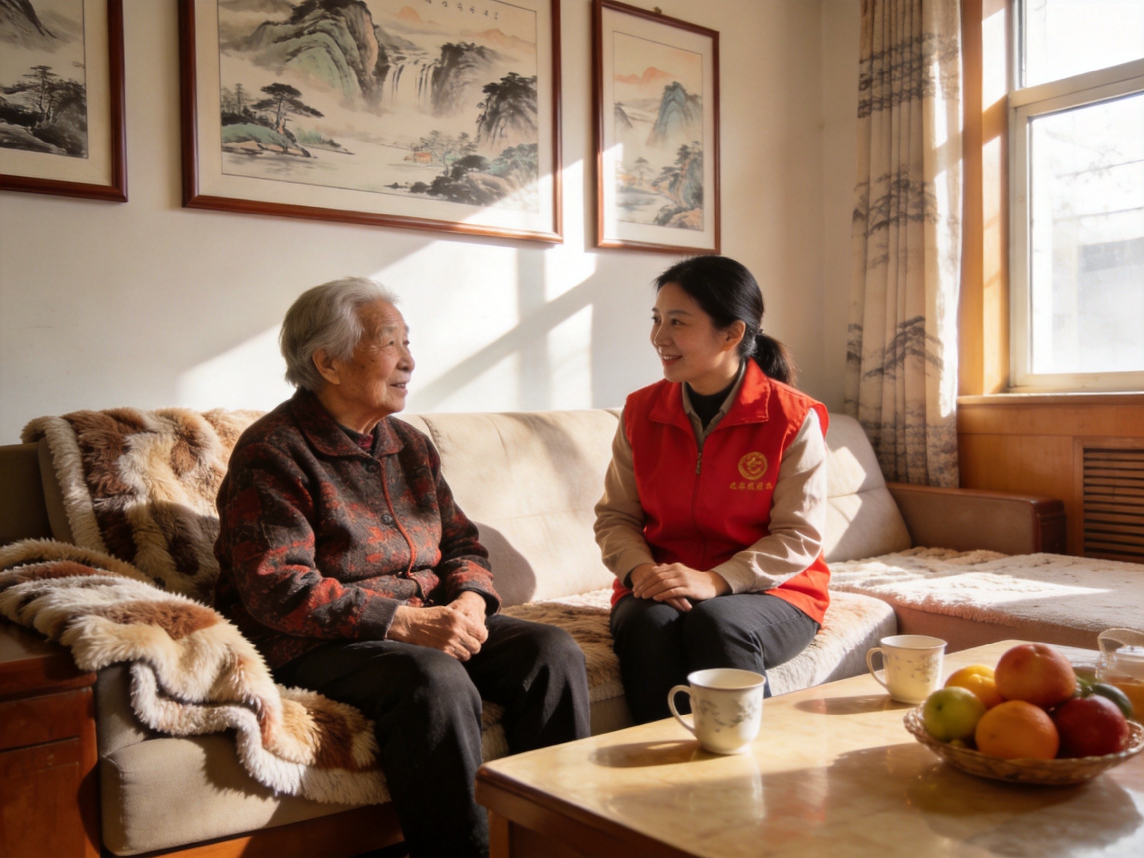 每周一小时，温情常相伴：西安高陵区200名志愿者守护独居老人